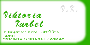 viktoria kurbel business card